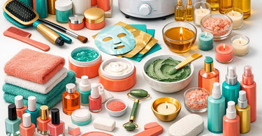Busy season supply checklist for spa, salon, and barber professionals featuring a diverse range of products including wax, skincare, and tools for the holiday, prom, and summer rush.