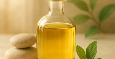 Pure Jojoba Oil being gently applied during a professional facial treatment at a spa