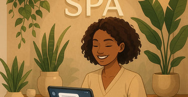 Smartphone showing Instagram DM conversations for spa and salon booking management