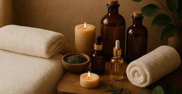 Professional spa therapist performing facial treatment on relaxed client in serene spa environment