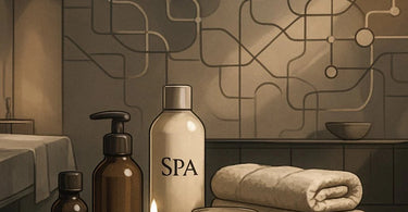 Spa professional smiling while listening to client in treatment room