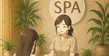 Professional spa owner discussing appointment policy with client in modern salon setting