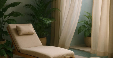 A serene spa client taking a deep breath during a facial treatment, with soft lighting and a relaxed atmosphere.
