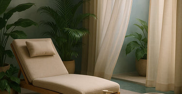 A serene spa client taking a deep breath during a facial treatment, with soft lighting and a relaxed atmosphere.