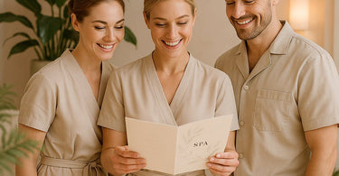 Professional consent form and pen for spa and salon services