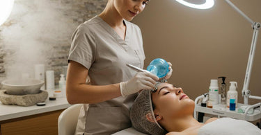 Relaxing spa treatment with hot stones and essential oils to reduce inflammation