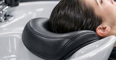 The Science of the Perfect Shampoo Basin Neck Rest - A comfortable gel neck rest on a salon shampoo basin