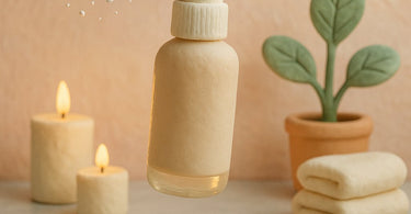 A spa professional applying a fine, refreshing mist of hydrating toner to a relaxed client's face at the end of a facial treatment.