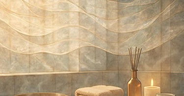 Professional spa technician carefully unfolding metallic foils for facial treatment in calm spa environment