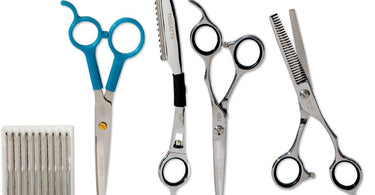 TK2 Sheer and Razor Kit - Japanese Stainless Steel by Togatta displayed on a white surface for precision grooming and styling