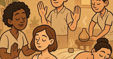Spa therapist communicating with client before treatment to establish comfort and boundaries