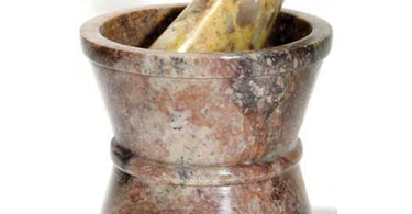 Traditional Soapstone Mortar and Pestle Set for professional spa and salon aromatherapy blending