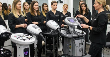 Training staff on new salon equipment usage for spa and salon professionals