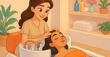 Japanese Head Spa Bed in a modern salon setting, showcasing luxurious scalp treatment experience
