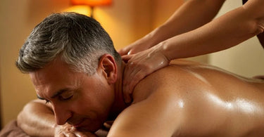 Client receiving a relaxing Swedish massage in a serene spa setting