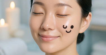 Woman enjoying microdermabrasion facial treatment with visible glow and smooth skin
