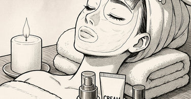 A serene spa treatment room showcasing a client receiving a luxurious facial from a professional esthetician.