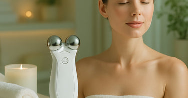 Professional microcurrent device for anti-aging facial treatments