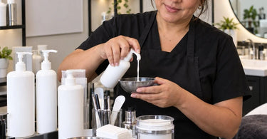 Professional pump dispensers and bottles for spa and salon product dispensing control to improve profitability