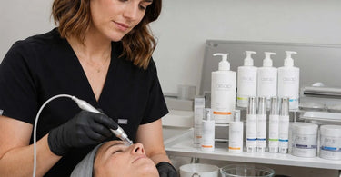 A well-organized professional salon storage area showcasing backup inventory of waxing supplies, skincare products, and beauty equipment for business continuity.