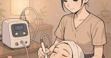 Before and after microdermabrasion treatment showing visibly smoother, brighter skin