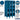 12-inch Wide Double Tier See-Through Metal Locker - 3 Wide - 5 Feet High - 18-inch Deep by Salsbury – Blue – Assembled by Salsbury (view 2)