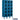 12-inch Wide Five Tier Box Style See-Through Metal Locker - 3 Wide - 5 Feet High - 12-inch Deep by Salsbury – Blue – Unassembled by Salsbury