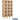 12-inch Wide Five Tier Box Style See-Through Metal Locker - 3 Wide - 5 Feet High - 12-inch Deep by Salsbury – Tan – Assembled by Salsbury