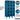 12-inch Wide Five Tier Box Style See-Through Metal Locker - 3 Wide - 5 Feet High - 12-inch Deep by Salsbury – Blue – Assembled by Salsbury (view 2)