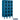 12-inch Wide Five Tier Box Style See-Through Metal Locker - 3 Wide - 5 Feet High - 15-inch Deep by Salsbury – Blue – Assembled by Salsbury