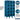 12-inch Wide Five Tier Box Style See-Through Metal Locker - 3 Wide - 5 Feet High - 15-inch Deep by Salsbury – Blue – Assembled by Salsbury (view 2)