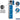 12-inch Wide Four Tier Plastic Locker - 1 Wide - 6 Feet High - 18-inch Deep by Salsbury – Blue – Assembled by Salsbury (view 2)