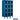 12-inch Wide Four Tier See-Through Metal Locker - 3 Wide - 5 Feet High - 18-inch Deep by Salsbury – Blue – Assembled by Salsbury