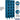 12-inch Wide Six Tier Box Style See-Through Metal Locker - 3 Wide - 6 Feet High - 12-inch Deep by Salsbury – Blue – Assembled by Salsbury (view 2)
