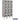 12-inch Wide Triple Tier See-Through Metal Locker - 3 Wide - 5 Feet High - 12-inch Deep by Salsbury – Gray – Unassembled by Salsbury