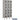12-inch Wide Triple Tier See-Through Metal Locker - 3 Wide - 6 Feet High - 12-inch Deep by Salsbury – Gray – Assembled by Salsbury