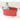12" Red Painted Oval Tub with Side Handles