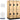 15-inch Wide Double Tier Designer Wood Locker - 3 Wide - 6 Feet High - 24-inch Deep by Salsbury – Maple – Hasps by Salsbury