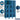 15-inch Wide Four Tier Vented Metal Locker - 3 Wide - 6 Feet High - 18-inch Deep by Salsbury – Blue – Assembled by Salsbury (view 2)