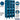 15-inch Wide Triple Tier See-Through Metal Locker - 3 Wide - 6 Feet High - 15-inch Deep by Salsbury – Blue – Assembled by Salsbury (view 2)
