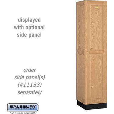 16-inch Wide Single Tier Solid Oak Executive Wood Locker - 1 Wide - 6 Feet High - 18-inch Deep - Light Oak by Salsbury – Default Title by Salsbury