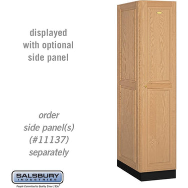16-inch Wide Single Tier Solid Oak Executive Wood Locker - 1 Wide - 6 Feet High - 24-inch Deep - Light Oak by Salsbury – Default Title by Salsbury