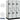 18-inch Wide Double Tier 'S' Style Designer Wood Locker - 3 Wide - 6 Feet High - 24-inch Deep by Salsbury – Gray – Silver Electronic Locks by Salsbury
