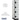 18-inch Wide Four Tier Designer Wood Locker - 1 Wide - 6 Feet High - 24-inch Deep by Salsbury – Gray – Black Resettable Combination Locks by Salsbury