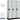 18-inch Wide Single Tier Designer Wood Locker - 3 Wide - 6 Feet High - 18-inch Deep by Salsbury – Gray – Silver Electronic Locks by Salsbury
