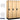 18-inch Wide Single Tier Designer Wood Locker - 3 Wide - 6 Feet High - 21-inch Deep by Salsbury – Maple – Silver Electronic Locks by Salsbury
