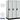 18-inch Wide Single Tier Designer Wood Locker - 3 Wide - 6 Feet High - 24-inch Deep by Salsbury – Gray – Silver Resettable Combination Locks by Salsbury