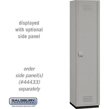 18-inch Wide Single Tier Heavy Duty Plastic Locker - 1 Wide - 6 Feet High - 18-inch Deep - Gray by Salsbury – Default Title by Salsbury