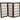 2 ft. Tall Desktop Window Pane Shoji Screen - Natural, Honey, Rosewood, Black, Walnut or White / 3 Panels, 4 Panels, 5 Panels, 6 Panels or 8 Panels by East-West Furnishings