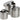 3-Piece Stainless Steel Nesting Storage Jars by DL Pro